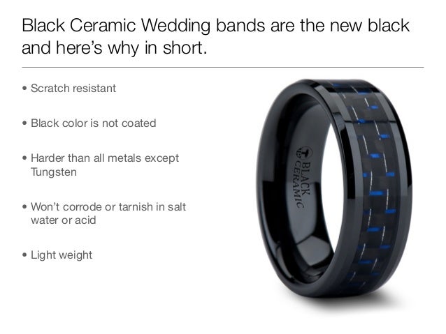 Scratch resistant wedding bands